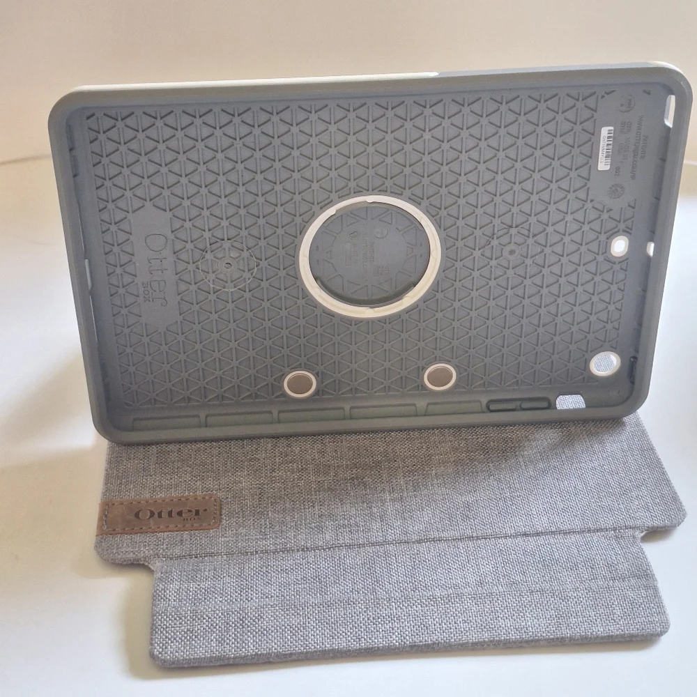 OtterBox Symmetry Folio Ipad Mini Case Glacier Storm Gray EUC 6 X 8